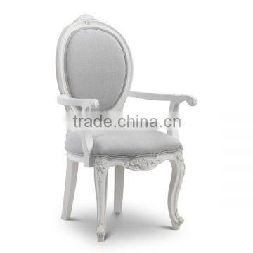 White Italian Arm Dining Chair HBC18