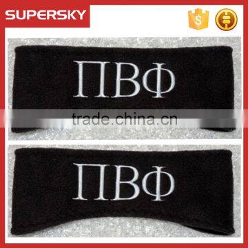 A-111winter sports stretch hair band monogram fleece ear warmers monogram fleece headband