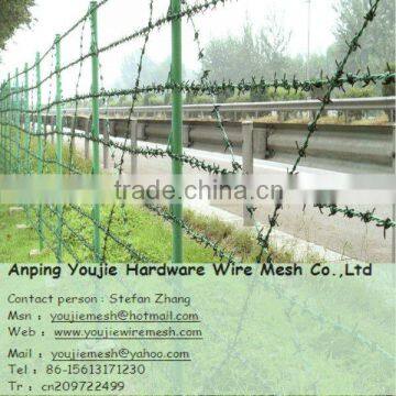 high quality PVC barbed rope (fatory anping )