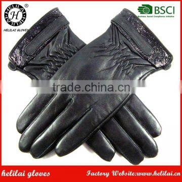 Fashion Womens Wear Winter Warm Lined Ladies Car Driving Leather Gloves