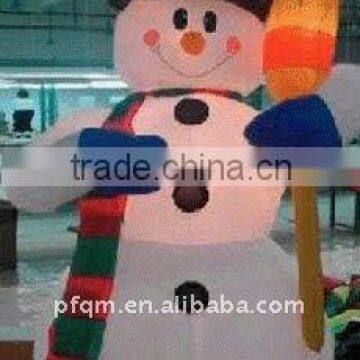 inflatable christmas snowman