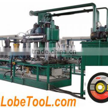 Flap cutting machine for cut coated abrassive, Cutting wheel making machine