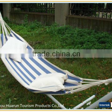 Outdoor Cotton Stripe Unique Hammocks With Stand