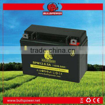 electric battery for motorcycle dry charged motorcycle battery 12n6.5-3b motorcycle battery BPM12-6.5