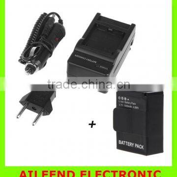 New 1300mAh Battery Rechargeable for 3 AHDBT-301 AHDBT-201+Car Wall Quick Battery Charger for Camera