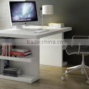 Sauder Harbor View Computer Desk with Hutch, Antiqued White
