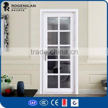 ROGENILAN 45 series professional powder coated double glazing frosted glass aluminium casement door with best price