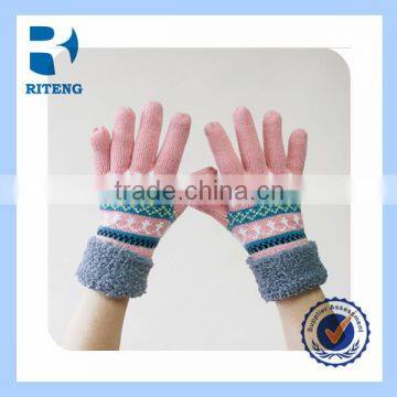 wholesale cute girls keep warm cotton gloves