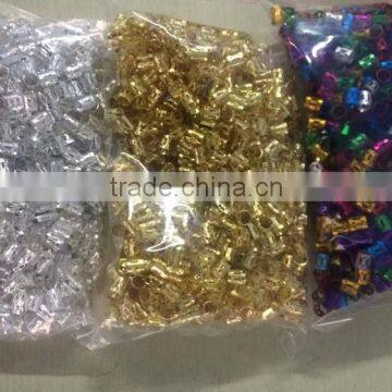 Dread Lock Dreadlocks Braiding Beads Golden Metal Cuffs Hair Accessories Decoration Filigree Tube 8mm 10pcs Pack Quality Choice photo-5