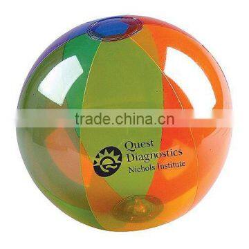 Translucent Rainbow Beach Ball - 16"