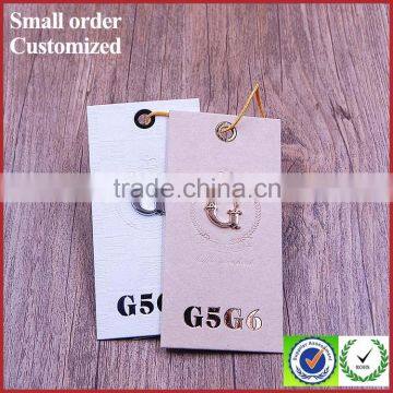 Unique Embossed Price Size String Hang Tags With Metal Logo photo-3
