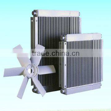 Finned Aluminium Oil Cooler/cooling Fan Motors Compressor for Air Cooling Parts Screw Air Compressor Parts photo-2