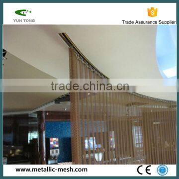 Decorative metal commercial space divider partition