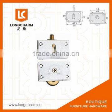 Zinc alloy hanging brass wheels for sliding doors wardrobe