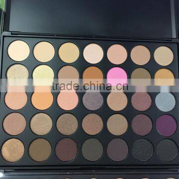 Hot sale makeup samples wholesale price 5 option types color 35 Color Eyeshadow Pallet