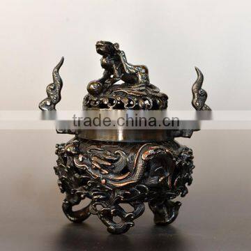 Handcrafted buddhist religious items Dragon Incense burner for interior decoration