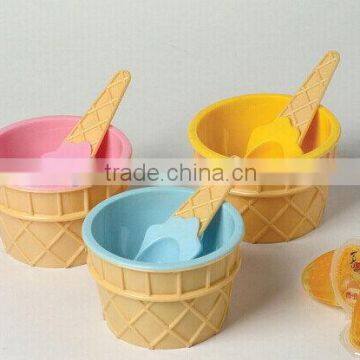 Durable hot sale spherical ice cream bowl plastic