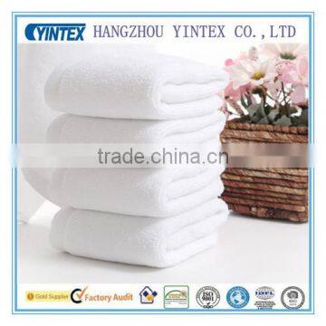 Wholesale white color hotel towel cotton used for hotel