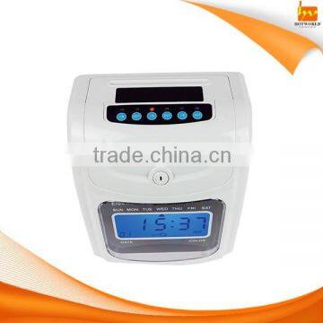 Print Auto-turning Punching Card Electronic Attendance Machine photo-4