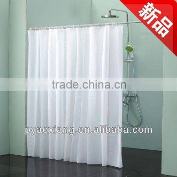 PE plain color shower curtain liner