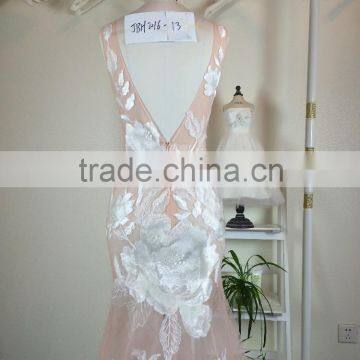 (JBH2016-14) MARRY YOU Transparent Sexy Bare Back Evening Dress photo-5