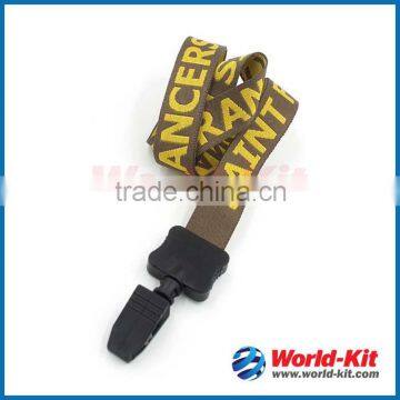 Top Quality Single Polyester Woven Lanyard Wholesale