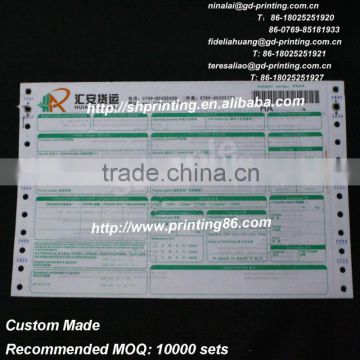 Professional barcode courier bill printing manufacturer