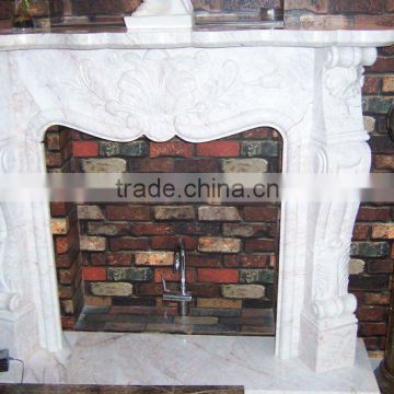 White Marble Fireplace