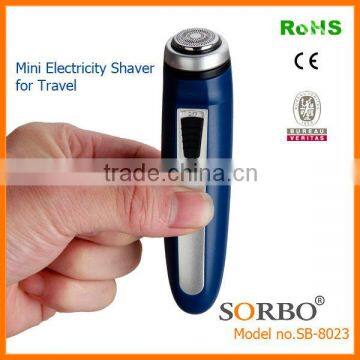 Mini Portable Man Electric Shaver with 1pc Dry Battery for Travel