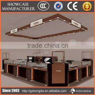 New design jewellery store showcase,jewelry shopping mall showcase kiosk