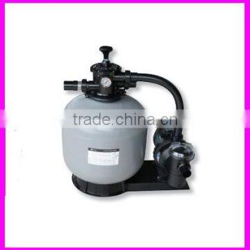 Easy installation fiber pool filter and pump