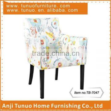 Chair&sofa for restaurant,With armrests,Solid wood,One button on back,With piping,TB-7047