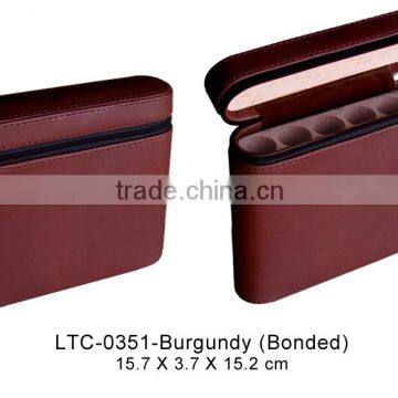 Premium Leather handmade Cigar Case,travel cigar holder cigar tube with cedar veneer