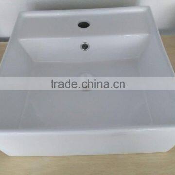 New Design Art Basin Ceramic Bathroom White Basin Square Shape New Design Single Hole Wash BasinYB003 photo-3