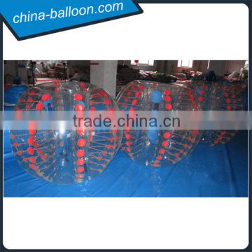 TPU or PVC inflatable bumper balls, Inflatable body Zorb for soccer game