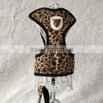 Pet Harnesses/ Dog Leopard Harnesses with Metal Animal Accessory For Puppy Dog