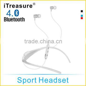 In-Ear Sports Neckband Waterproof Bluetooth Headphone, Sport Stereo Noise-Cancelling Bluetooth Earbud