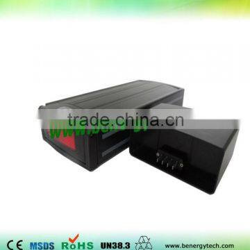 36V 10AH lithium battery for electric bike, bike rack type