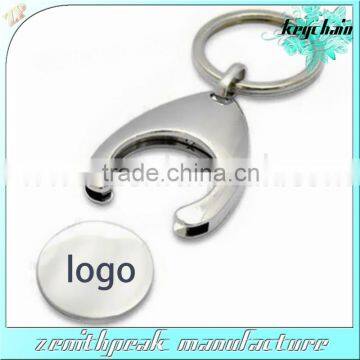 metal coin holder keychain locker key holder coin holder keychain