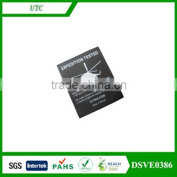 High class printing 100% polyester fabric clothing label