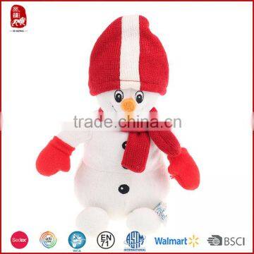 Wholesale custom plush toys lovely Christmas snowman to send their children