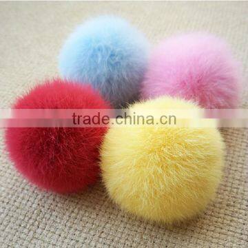 Colorful Fur Pompon Headdress