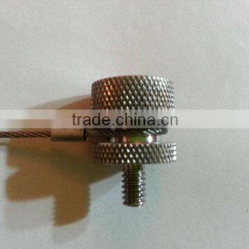 stainless steel thumb screw with cable