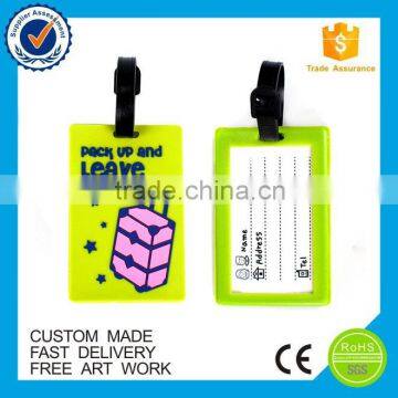 souvenir soft rubber luggage bag name id tags