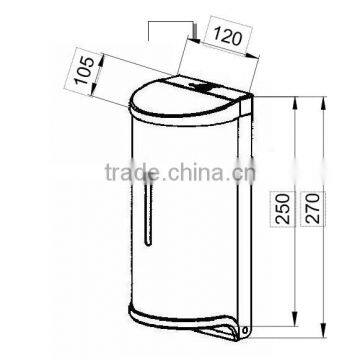 Commercial Bulk Liquid Soap Dispenser,Hand Sanitizer Metal Wall Mounted photo-5
