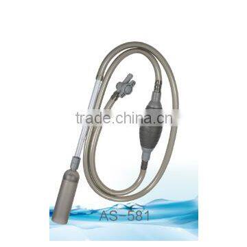 Aquarium siphon vacuum gravel cleaner