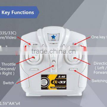 2016 New Hot Sale Cheerson CX-33 2.4G 4CH 6-axis Media RC Quadcopter,RC Drone 720P HD Camera CX-33,CX-33C,CX-33W-TX,CX-33S photo-6