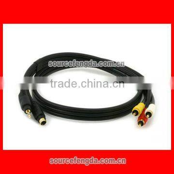Hot Sale S-Video Cable Min 4pin to RCA Male photo-2