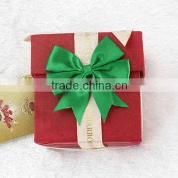 Fashionable pre-made satin ribbon bows, flower bows for underwear, garments,dress