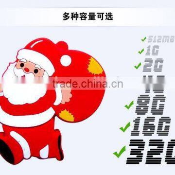 Wholesale Christmas Father Popular Cartoon Character USB USB Flash Drive ,Custom Memory Stick Free Logo Mock Up photo-4